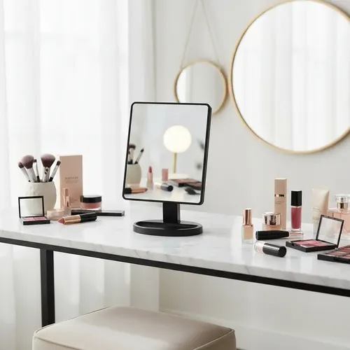 Espejo Maquillaje 16 Luces Led  Touch Rotacion 360° Usb