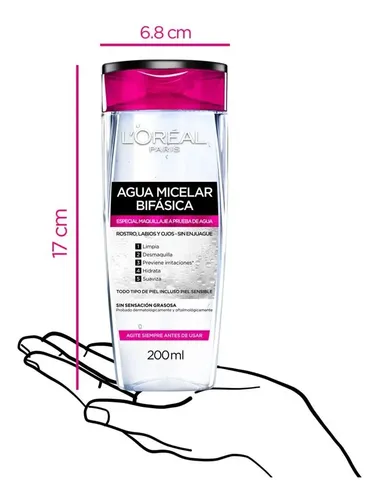 Agua Micelar Bifásica L’oréal Paris Hidra Total 5