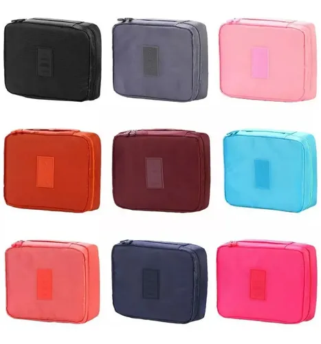 Neceser Bolso Porta Cosmeticos Maquillaje Organizador Liso