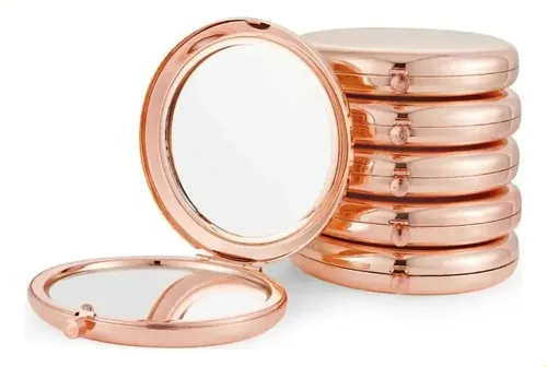 Espejo De Maquillaje Plegable Portátil Doble Cara – Mini