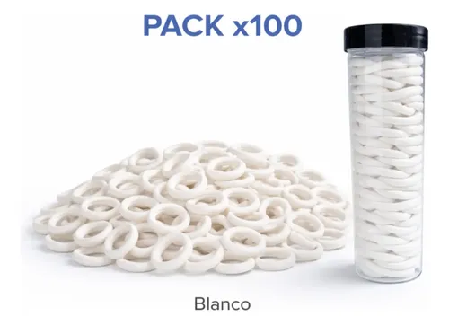 Colitas Para Pelo X100 Lycra Elásticas Pack Gomitas Cabello