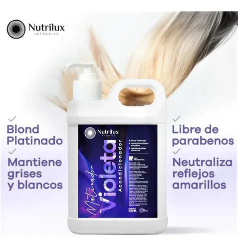 1 Shampoo X2 L + 1 Crema X2l Matizadores Violeta Con Cremera