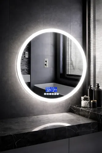 Espejo Inteligente Para Baño Led Sonido Bluetooh Redondo D10