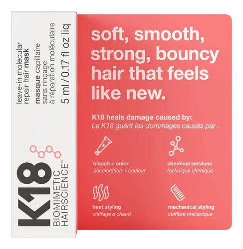 K18 Leave-in Molecular Reparacion Capilar Hair Mask 5ml Cs