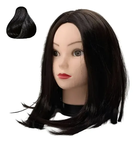 Peluca Bob Sintética 40cm Lacia Castaño Oscuro Yydsmart Sin Flequillo