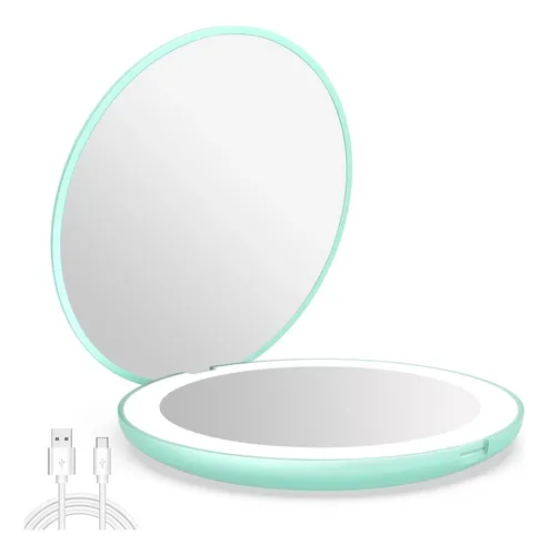 Espejo De Mesa Wobsion Redondo De 4 Pulgadas Con Aumento 10x