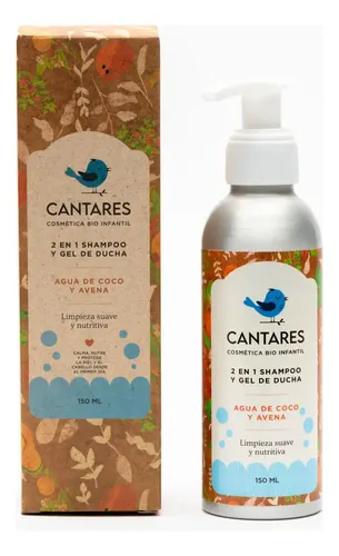 Shampoo Natural Organico Hidratante Coco Y Avena Cantares