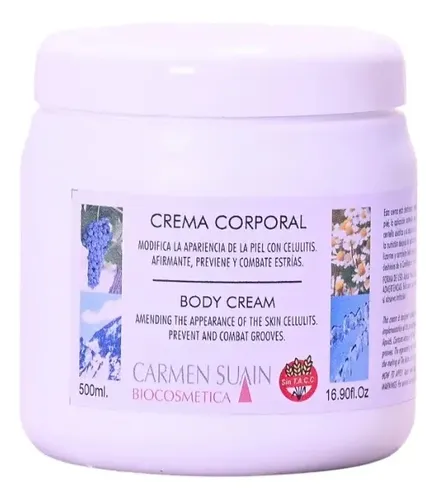 Crema Corporal Combate Celulitis Y Estrias- Carmen Suain Bio