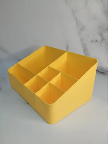 Organizador Maquillaje Hants Polipropileno Amarillo 24x16x12cm