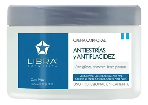 Crema Anti Estrias Y Flacidez Colageno Centella X250gr Libra