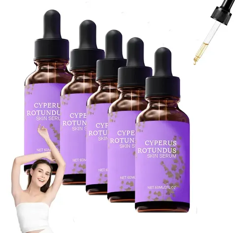 Suero Cyperus Rotundus Para Reducción De Vello Corporal 60ml