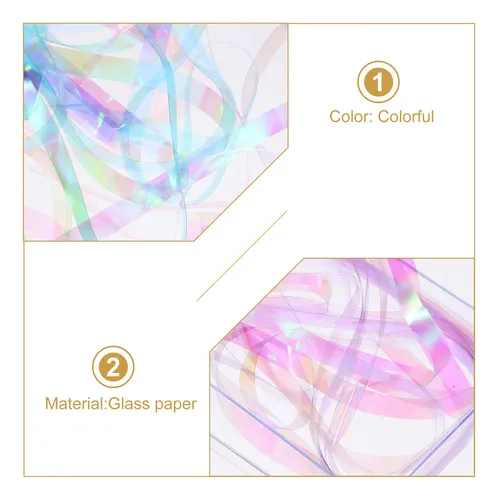 5 Cajas De Stickers Adhesivos Para Uñas De Papel Foil