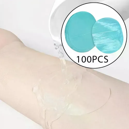 100 Uds. Cubiertas Impermeables Para O Dos, Gorros De Protec Azul Claro