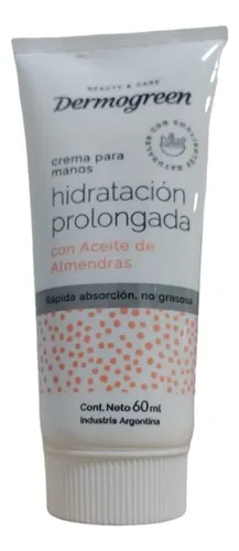 Crema Para Manos Dermogreen Hidratacion Prolongada 60 Ml
