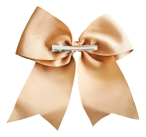 Moños Pelo Grandes Coquette Comunion Picos Broches Hebillas Color Marrón Claro
