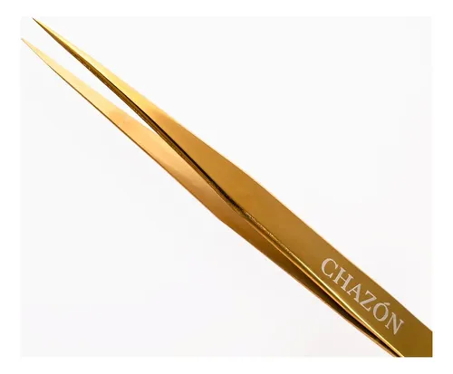 Pinza Dorada Precisión Para Cejas Y Vello Facial