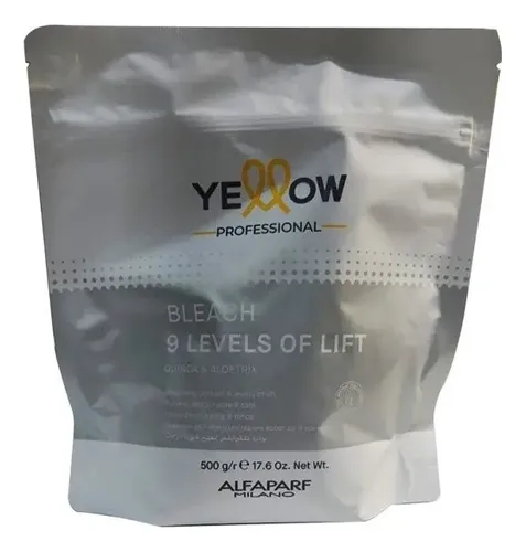 Polvo Decolorante Yellow By Alfaparf ¡aclara Hasta 9 Tonos!