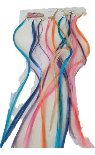 Extension De Cabello Sintetico 10 Paquetes X 10 Unidades