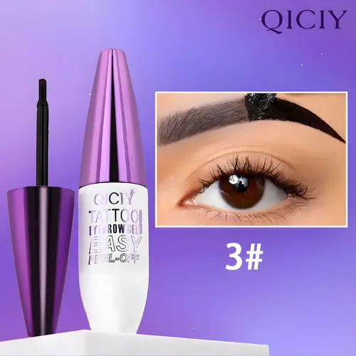 Gel Tatuaje De Cejas Peel Off Qiciy Fácil De Aplicar