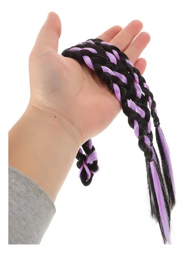 Extensión De Cabello Con Doble Cola De Caballo Morada
