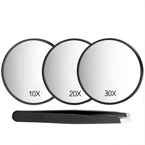 Espejo Aumentativo 20x Para Depilación De Cejas Con Pinza In