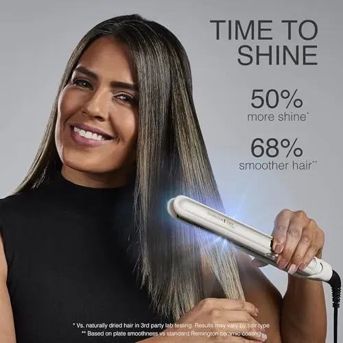 Plancha De Pelo Remington Shine Therapy De Cerámica De 1 Pul