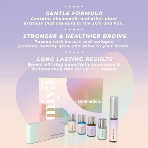 Miya Lash Kit Laminado De Cejas Profesional Con Keratina