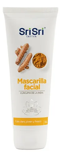 Mascarilla Facial Cúrcuma De La India Sri Sri Tattva X 100g