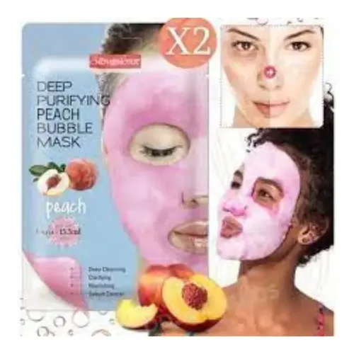 Mascara Limpieza Facial Chovemoar Peach Uso Cosmetico