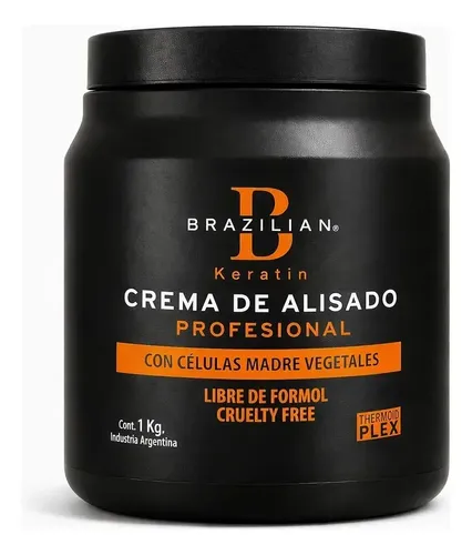Alisado Sin Formol Brazilian Keratin Con Celulas Madre 1 Kg