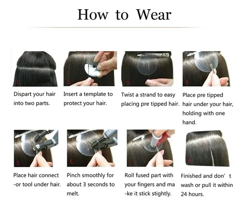 Extensión Ugeat Tip Para Uñas En Cabello Humano, 1 G/s