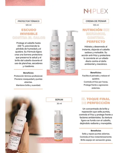 Protector Térmico Nissi Hair Nh Plex Colágeno Biotina Brillo