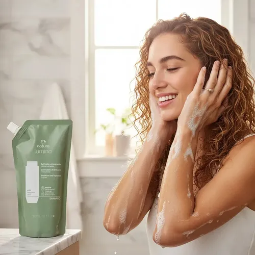 Repuesto Shampoo Lumina Cremoso Cabellos Rizados 300 ml