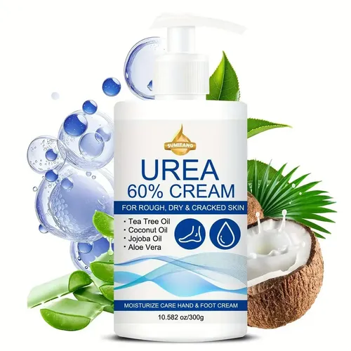 Crema Urea 60% Manos Y Pies Piel Seca Y Agrietada 300g Coconut Oil