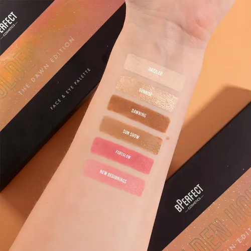 Paleta Maquillaje Rude Cosmetics Golden Hour Dawn Sombras e Iluminadores