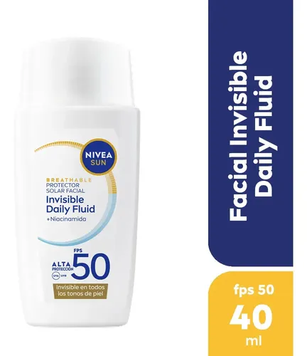 NIVEA Protector Solar Facial Invisible Daily Fluid FPS50 40ml
