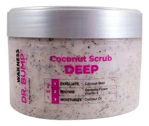 Exfoliante Dr. Bump Waxness 250 G Cáscara De Coco 3 En 1