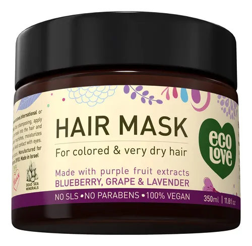 Mascarilla Capilar Ecolove Para Cabello Seco Y Dañado 350 Ml