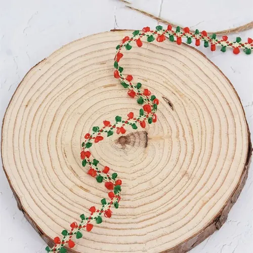 Cintas Navideñas Rojo Y Verde Para Regalos Y Decoración