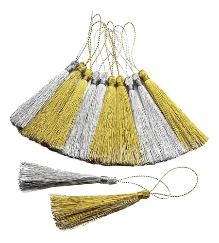 30×8 Cm Borlas Llavero Colgante De Seda Adorno Artesanal
