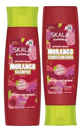 Kit Skala Frutastica Morango Shampoo + Enjuague + Mascara