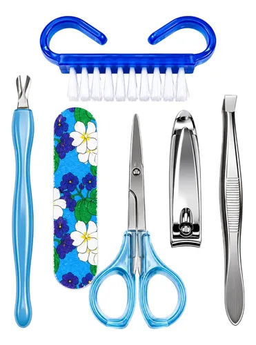Set X 6 Piezas De Manicura Para Uñas Spa En Casa Blister