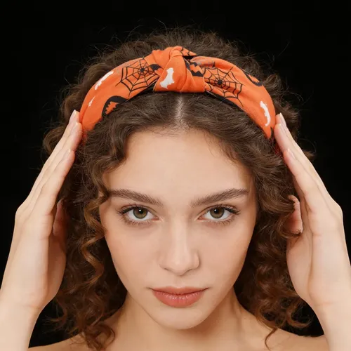 Diademas De Halloween For Mujer, Banda For El Pelo Calabaza