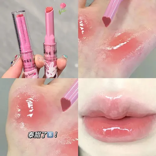 Set 3 Gloss Brillos Labiales Solidos Jelly Lips By Gege Bear