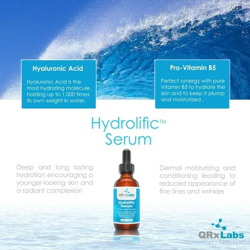 Serum Qrxlabs Hydrolific De Ácido Hialurónico Ultrapuro 60 M