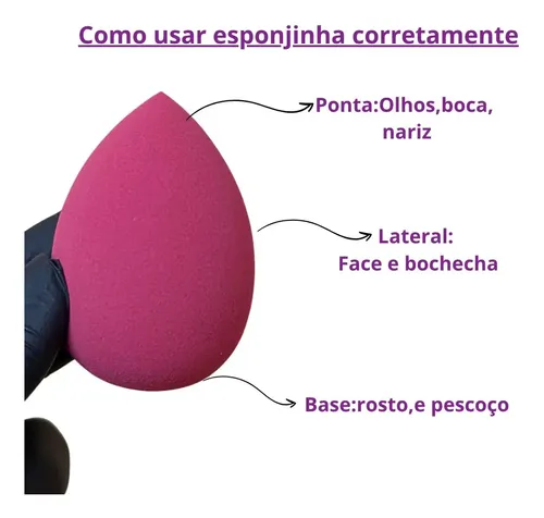 Juego De 10 Esponjas Para Base De Maquillaje Gota Y Bisel –