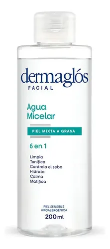 Dermaglós Facial Agua Micelar Piel Mixta A Grasa