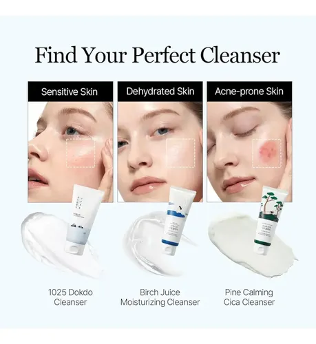 Limpiador Facial Round 1025 Dokdo Cleanse For Pieles Sensib