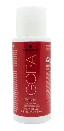 Kit Tintura Igora Royal 7.77 de Schwarzkopf Professional con Oxidante 20 Vol