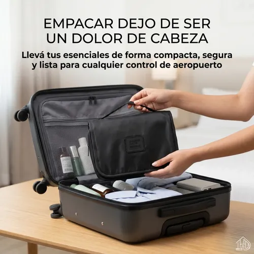 Neceser Porta Cosmeticos Viaje Gancho Maquillaje Cremas